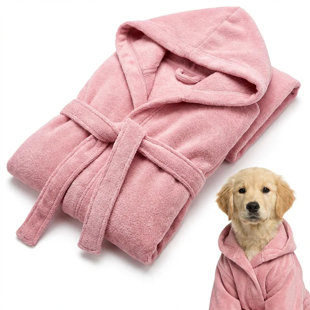 Dog Bath Robe Towel | Quick Dry Pet Bathrobe